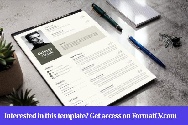 Resume Template - Word - InDesign