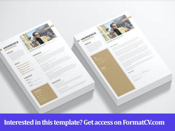 Minimal Resume US Letter Size