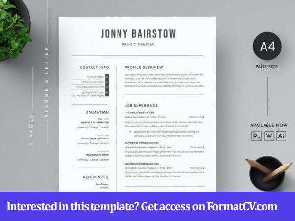 Dark CV Resume