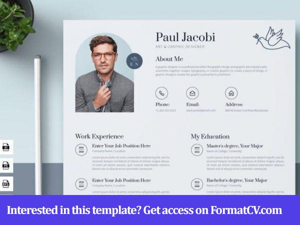 Dark Resume Word