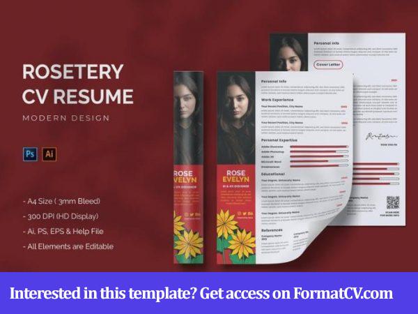 CV Resume Word & Cover Letter Template