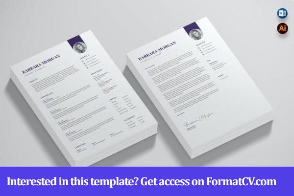 CV Resume & Cover Letter Template