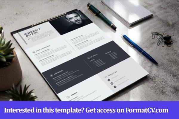 Cv Resume Template / Word / Indesign
